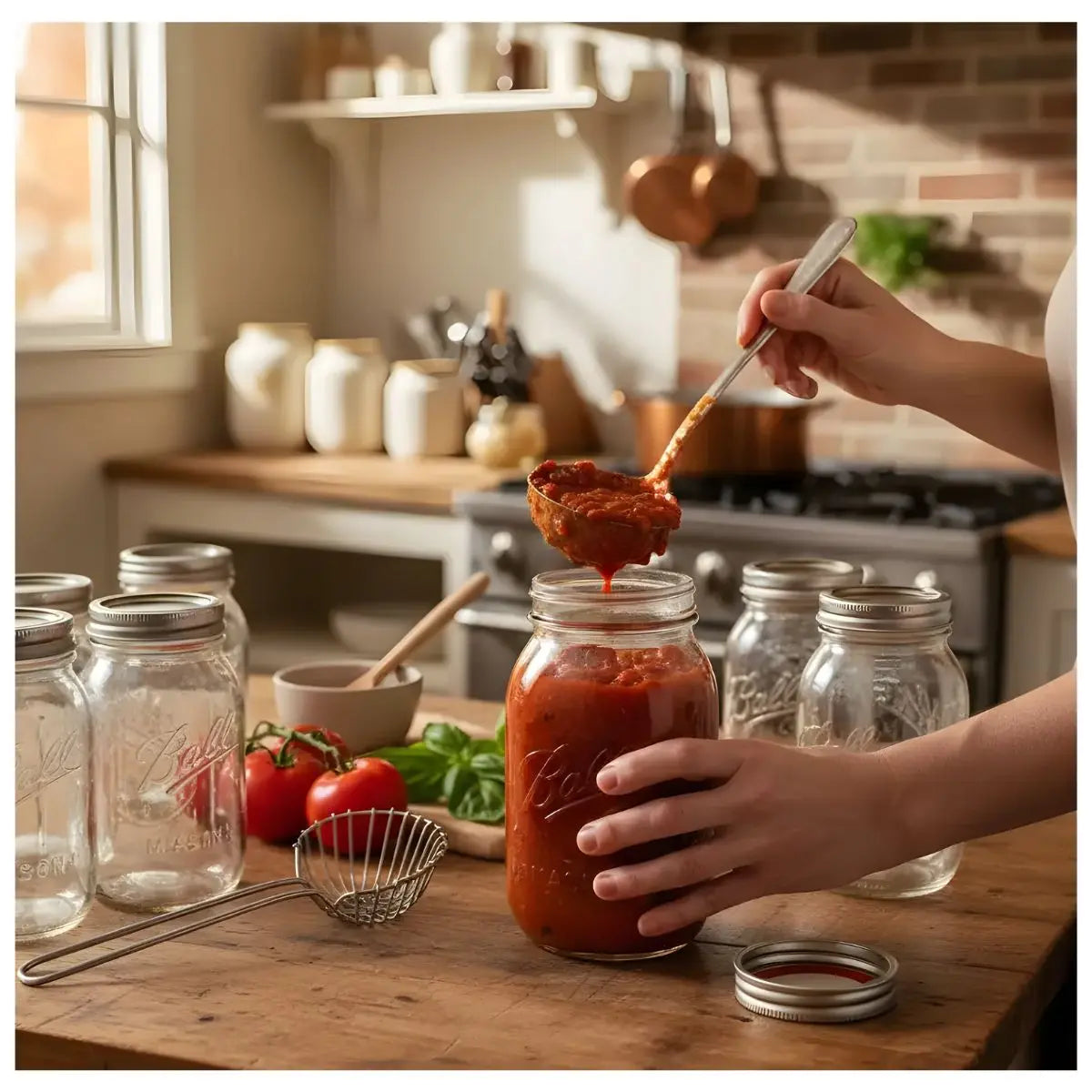 24 Mason Jars Ball 32 Oz Boca Ancha Pieza - Coveme - detalle
