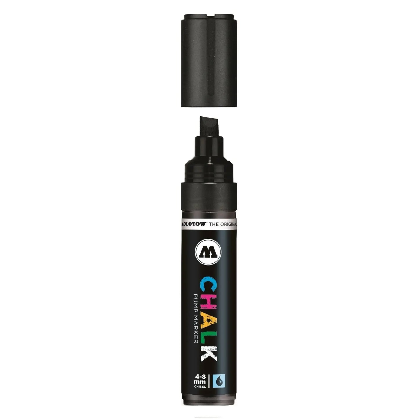 MOLOTOW - Marcador chalk punta biselada 4-8 mm NEON BLUE No.009 | #00a6de | neón | ? | mate / 4-8 mm - Molotow