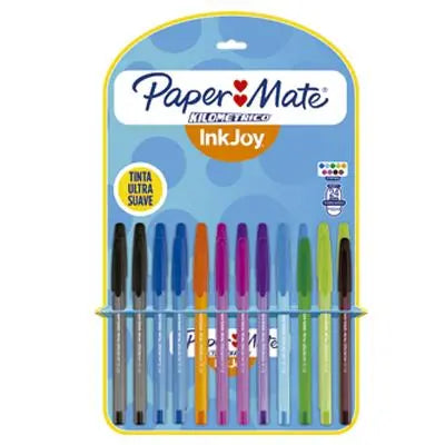 Bolígrafo Punto Mediano Stick Colores Surtidos 24 Piezas - Papermate