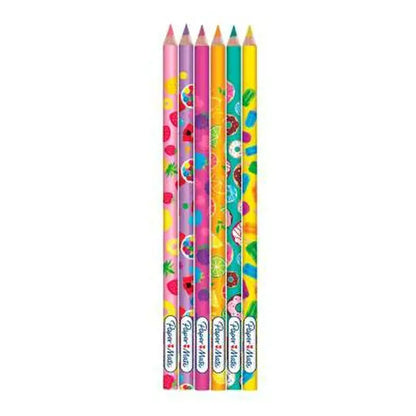 Lápices De Colores Paper Mate Pastel Unipunta Candy Pop 6 Piezas - Paper Mate - detalle