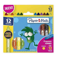 Crayones De Colores Paper Mate Jumbo Redondos 12 Piezas - Paper Mate