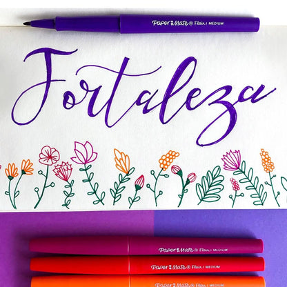 Plumigrafos Paper Mate Flair Coleccion Vintage 0.7mm 24 Piezas - Paper Mate - vista lateral