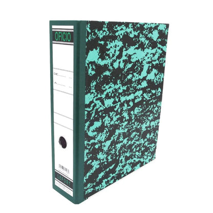 Carpeta Registrador Lefort Tamaño Oficio Verde Marmoleado - Azor - uso