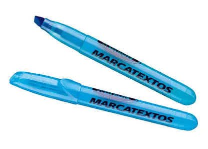 Marcadores Marcatextos Fluorescentes Dixon Easy Caja 12 Piezas Azul - Dixon