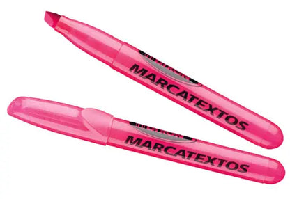 Marcadores Marcatextos Fluorescentes Dixon Easy Caja 12 Piezas Rosa - Dixon