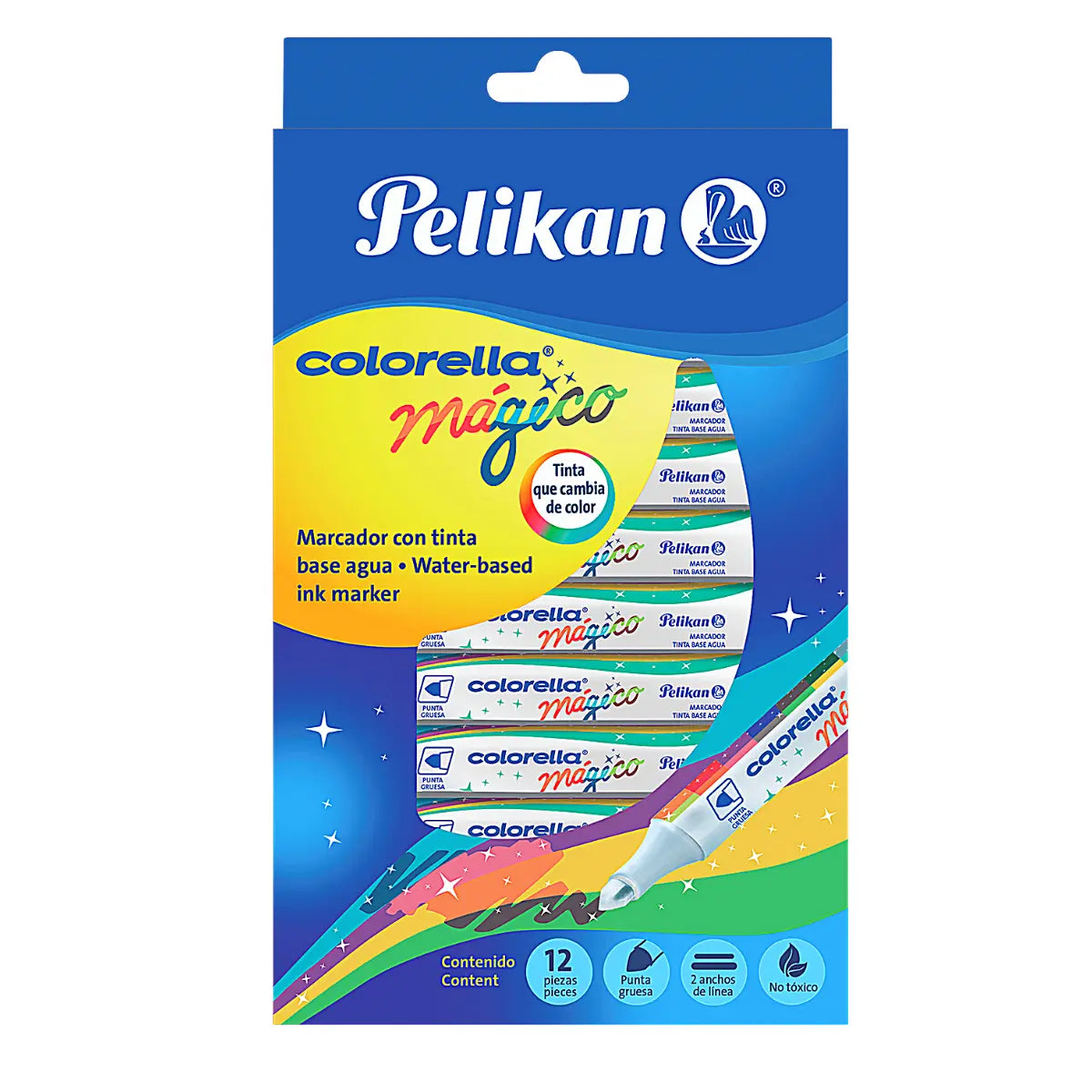 Plumones Plumin Mágico Pelikan Colorella 12 Piezas - Pelikan