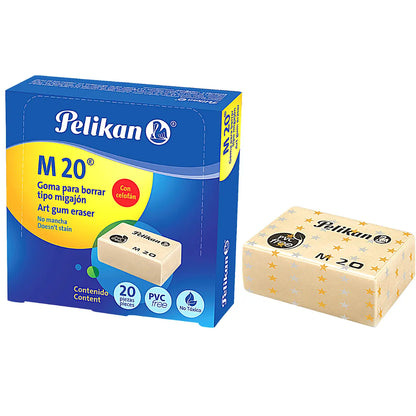 Gomas Borrador Migajon M20 Pelikan 20 Piezas - Pelikan - vista trasera