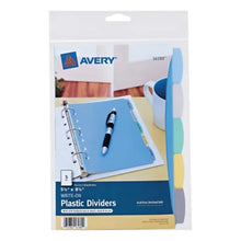 Separador Tama?o Esquela De 5 Pesta?as Avery 16180 - Avery - vista lateral