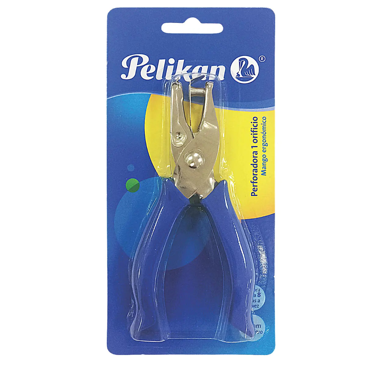 PERFORADORA DE 1 ORIFICIO MANGO PLASTICO TJ C/1 - Pelikan - vista lateral