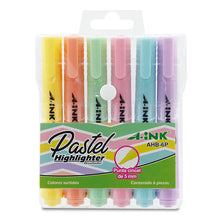 6 Plumones Colores Pastel A-ink Marcadores Punta Cincel - Mae