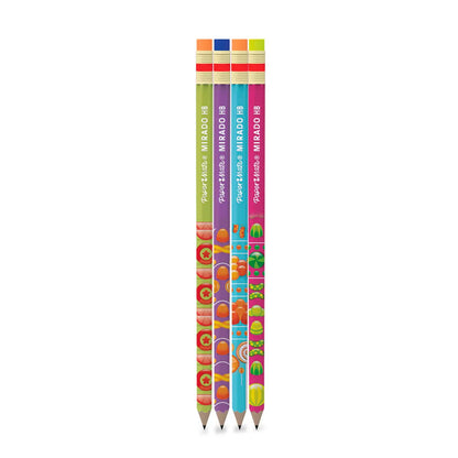 Lápices de Grafito Paper Mate Hexagonal #2 Candy Pop 4 Piezas - Paper Mate