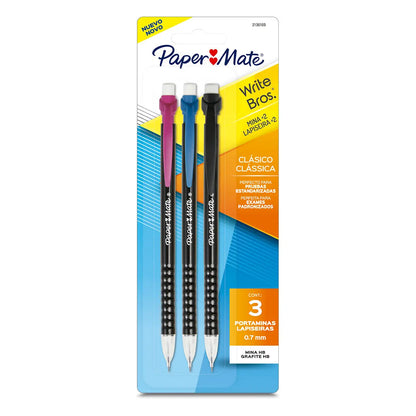 Lapicero Portaminas Paper Mate 0.7 Mm 3 Piezas - Paper Mate