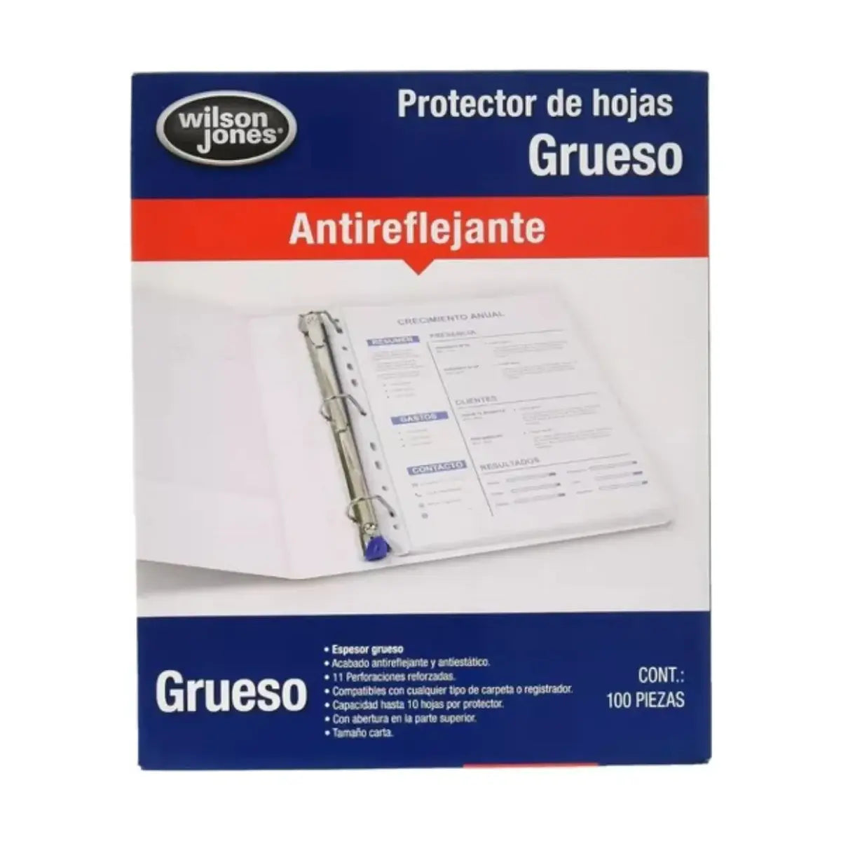 Protectores De Hojas Grueso Wilson Jones P0571 -100 Piezas - Wilson Jones