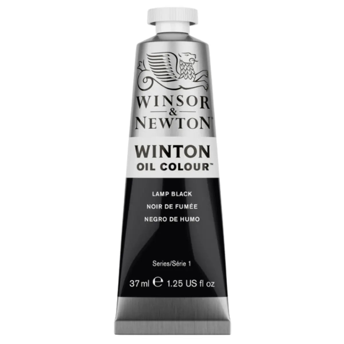 WINTON - Óleo serie-1 negro humo S-1 no 337 | #0d0d0d | mate | ? | mate / 37 ml - Winsor and Newton