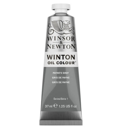 WINTON - Óleo serie-1 gris de payne S-1 no 465 | #53585c | mate | ? | mate / 37 ml - Winsor and Newton - vista lateral