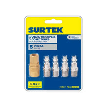 Juego Surtek Cople Conectores Rápidos 5 Pz - Lock