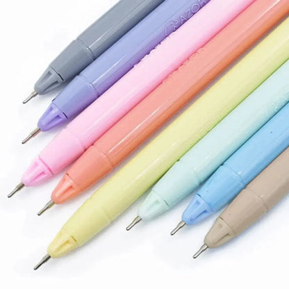 Bolígrafos Azor Pin Point Colores Pastel Punta Aguja 0.7mm 8 Piezas - Azor - detalle