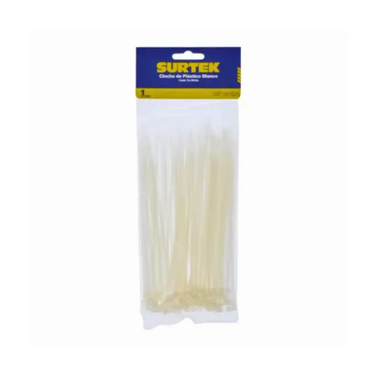 Cinchos Plásticos Surtek 165 x 2.5 mm Tensión 8 Kg 100 Pz Natural - Lock