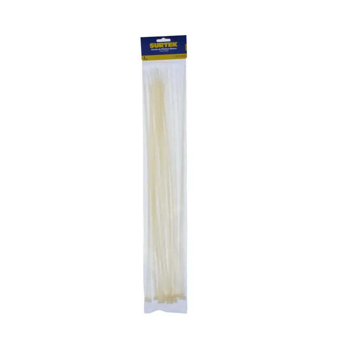 Cinchos Plásticos Surtek 500 x 4.8 mm Tensión 27 Kg 25 Pz Blanco - Lock