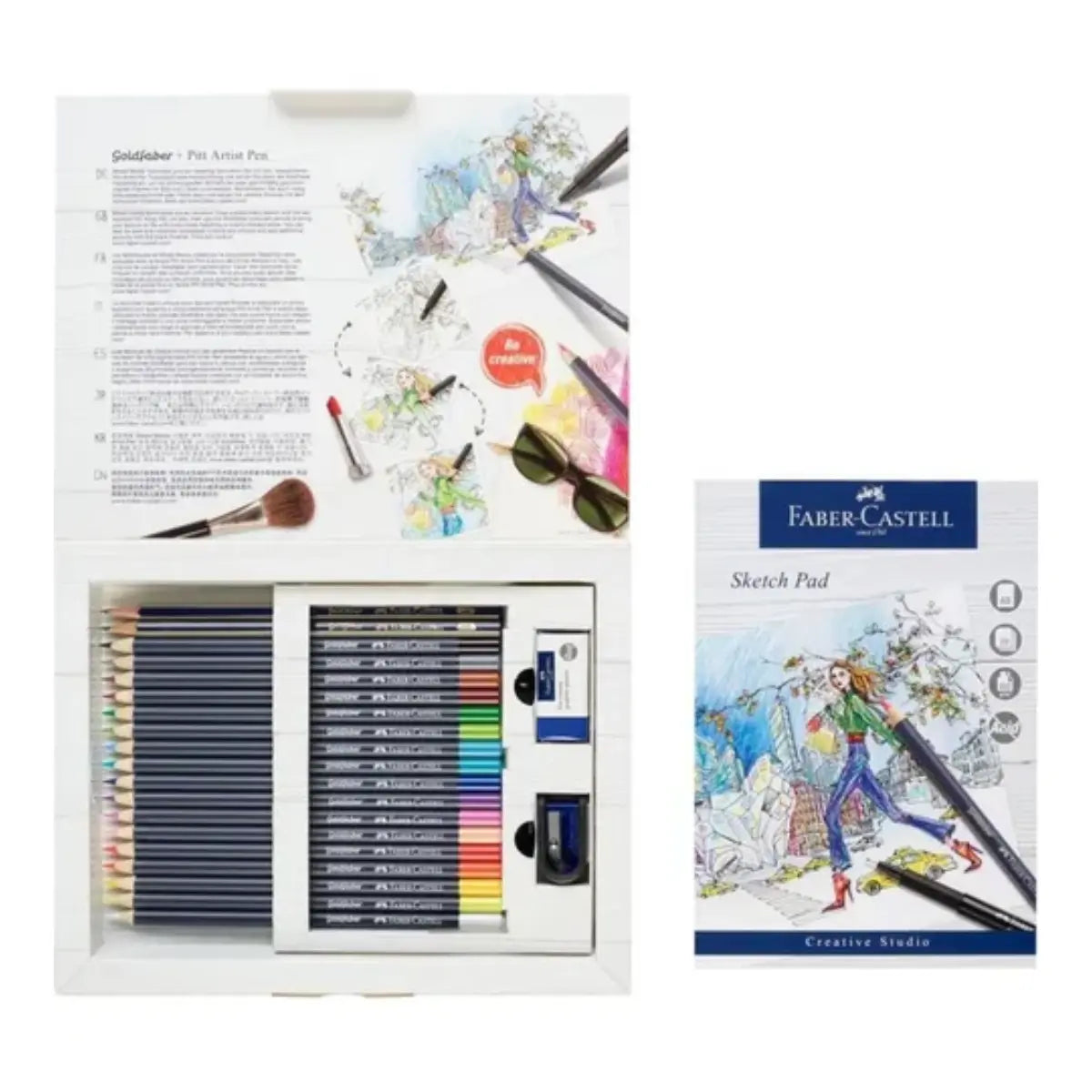 Set de Regalo de Lápices de Colores Faber Castell Goldfaber Premium - Faber Castell - uso
