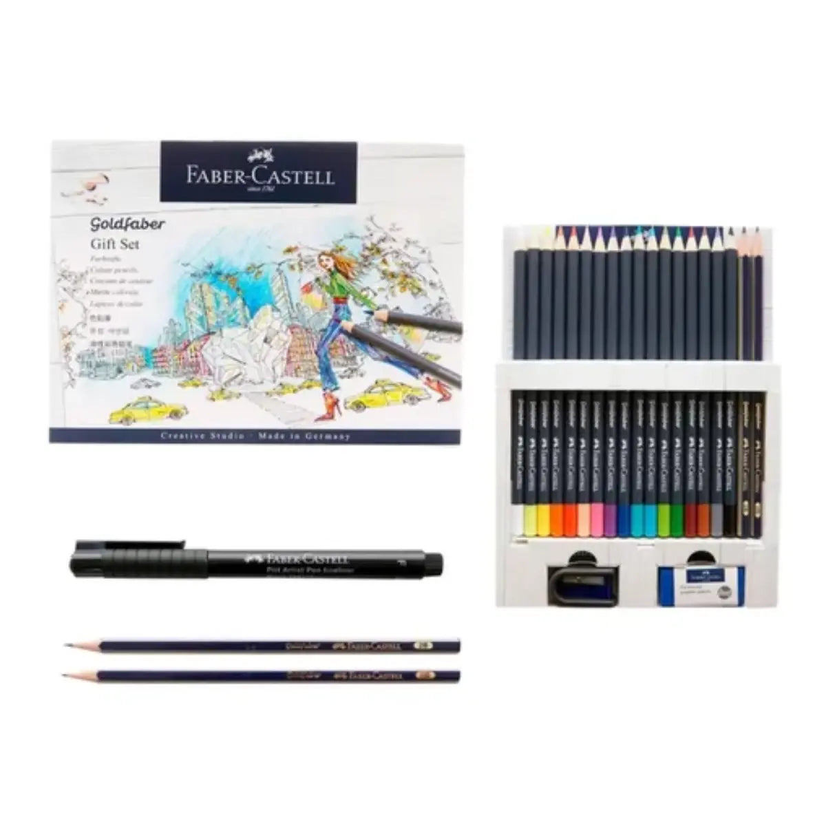Set de Regalo de Lápices de Colores Faber Castell Goldfaber Premium - Faber Castell - uso