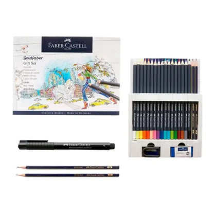 Set de Regalo de Lápices de Colores Faber Castell Goldfaber Premium - Faber Castell - uso