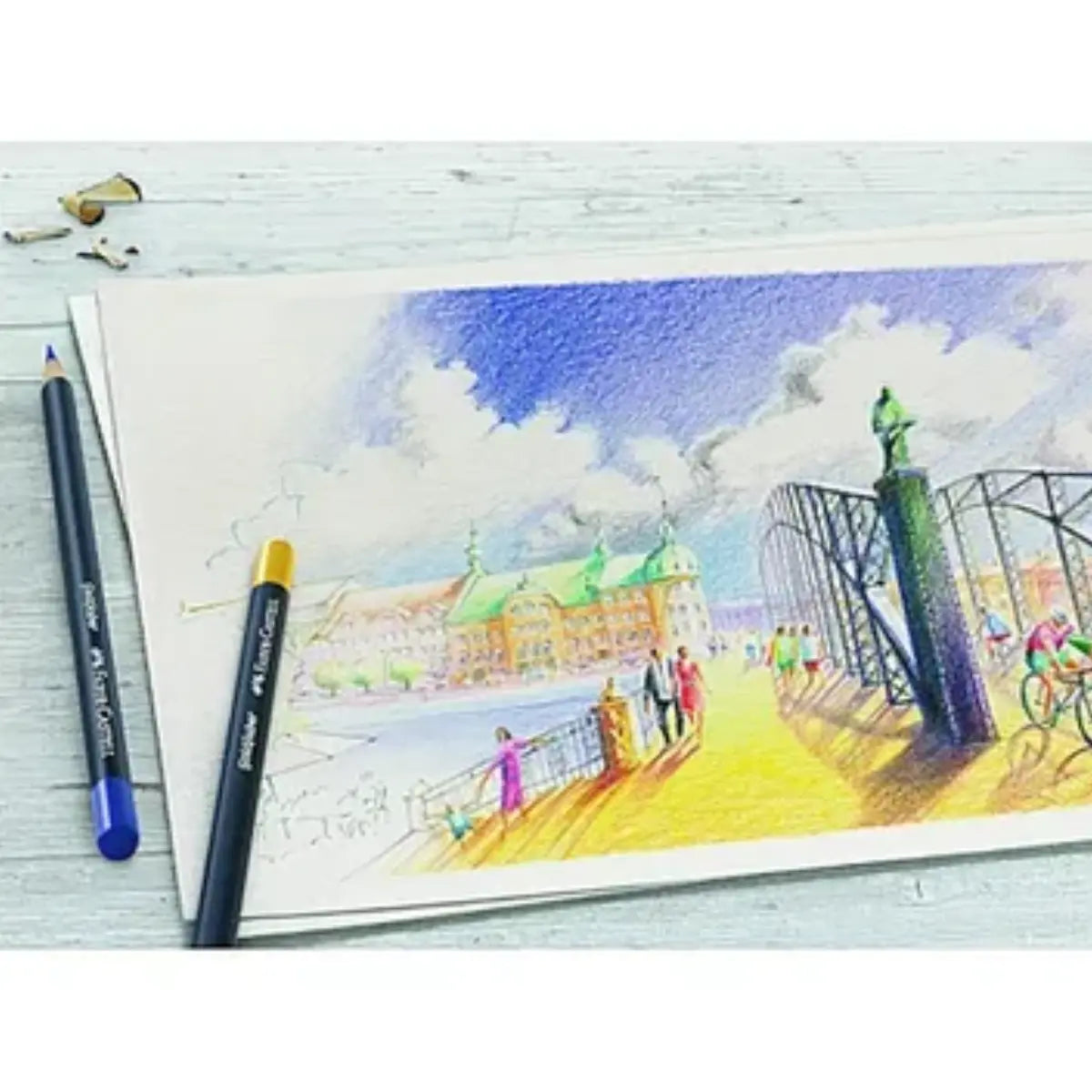 Faber-Castell Colores Goldfaber para Arte con 48 colores elaborados con excelente resistencia a la luz y a caídas, son ideales para artistas profesionales y aficionados que buscan proyectos creativos - Faber Castell - contenido