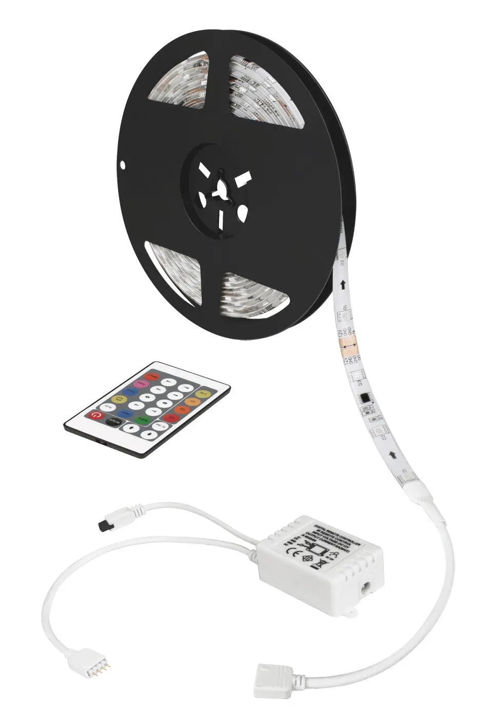 Tira LED RGB para exterior (IP65) AKSI SMD3528 (5 mts) - Línea PRO - Aksi - vista lateral