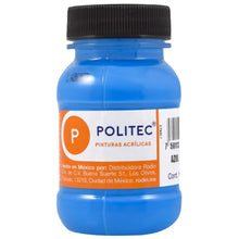 POLITEC - Pintura acrílica fluorescente Línea-800 azul no 805 | #3177b0 | fluorescente | ? | brillante / 100 ml - Politec