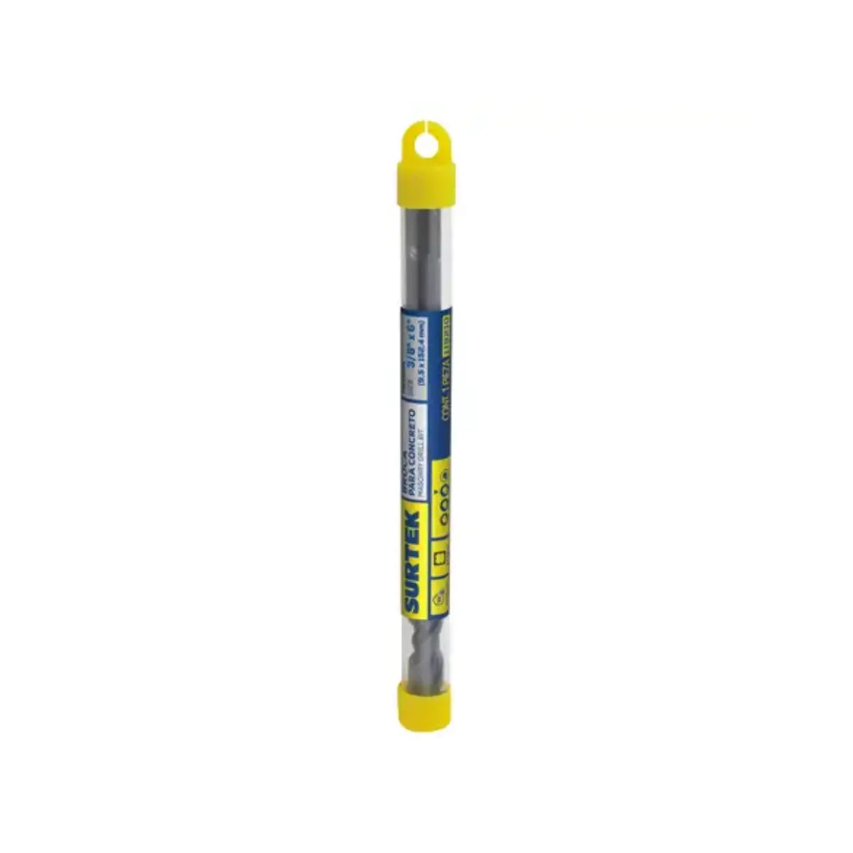 Broca Surtek Para Concreto Acero SDS PLUS 3/8" x 6" Con Punta Tungsteno - Lock