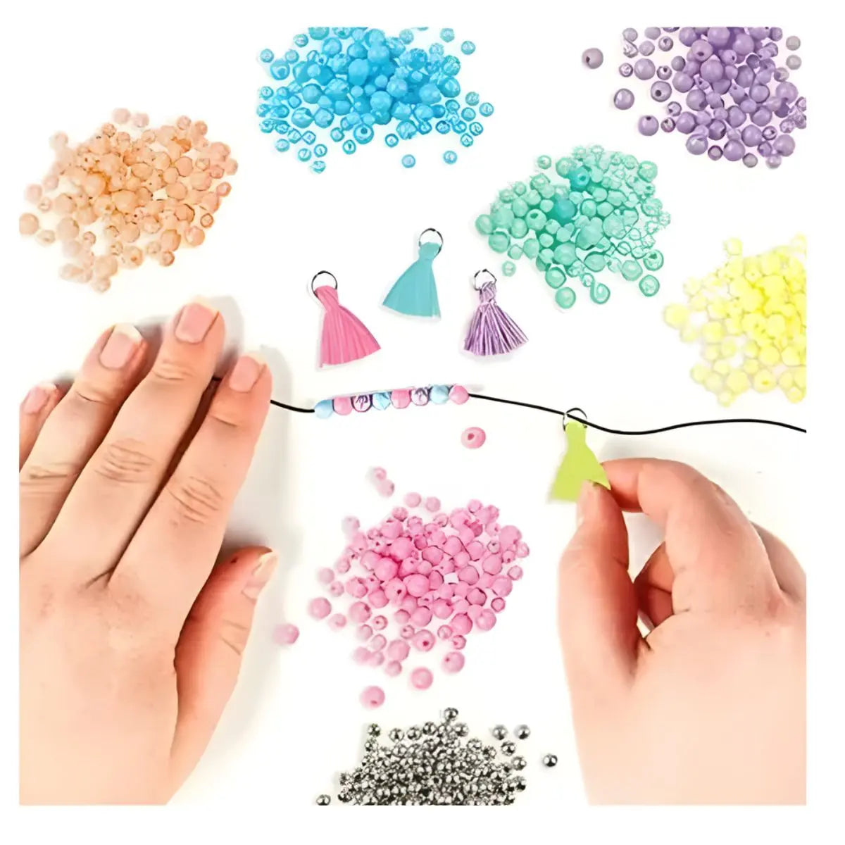 KIT FABRICA PERLITAS MAGICAS - Crayola - uso