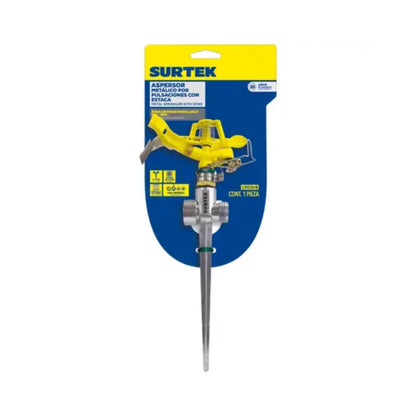 Aspersor Metálico Surtek Regulable Pulsación 3/4" GHT 2 Vías - Lock - vista lateral