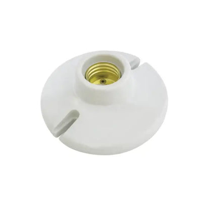 Portalámpara Redonda Porcelana Surtek Techo 4" Blanco - Lock