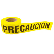 Cinta para barricada "PRECAUCION" ancho 3" de 100 m Surtek - Lock - vista lateral