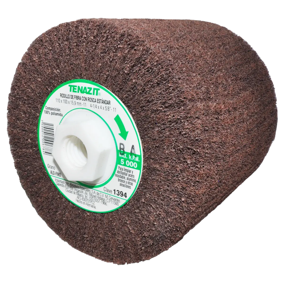 1 Rodillo de fibra Tenazit Premium tipo RF de 110 x 100 x 15.9-11 mm G. FINO - Austrodiam