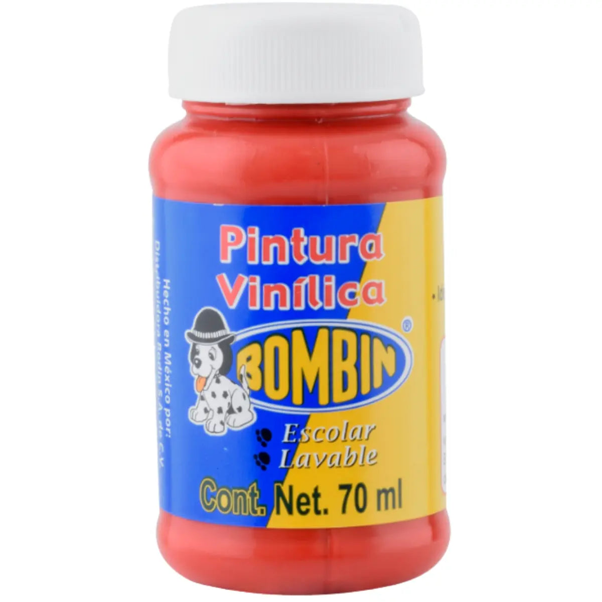 BOMBIN - Pintura vinílica Rojo|#dd2927|mate|?|?| / 70 ml - bombin