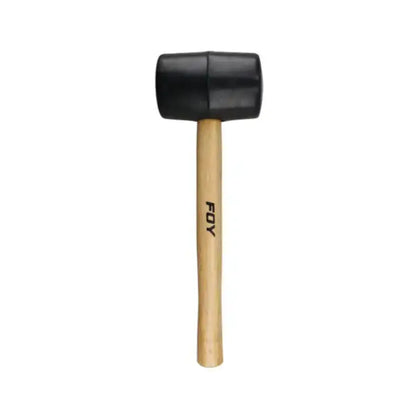 Mazo Cabeza Hule Foy Negro Madera 11" 16oz - Lock - vista lateral