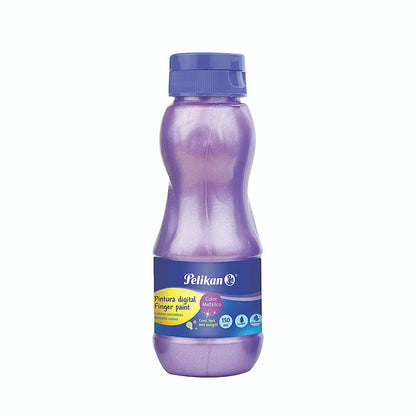 Pintura Digital Pelikan Preescolar Finger Paint 150ml Elegir Color Violeta Metálico - Pelikan - vista lateral