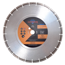Disco de diamante de 350 x 3.0 x 25.4 mm para corte de concreto curado o reforzado - Austrodiam - vista lateral