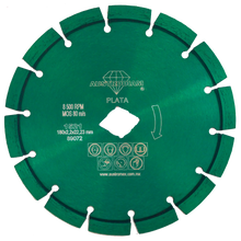 1 Disco de diamante tipo D.D.D. de 180 x 2.2 x 22.23 mm VERDE PLATA Austrodiam (OPORTUNIDAD) - Austrodiam