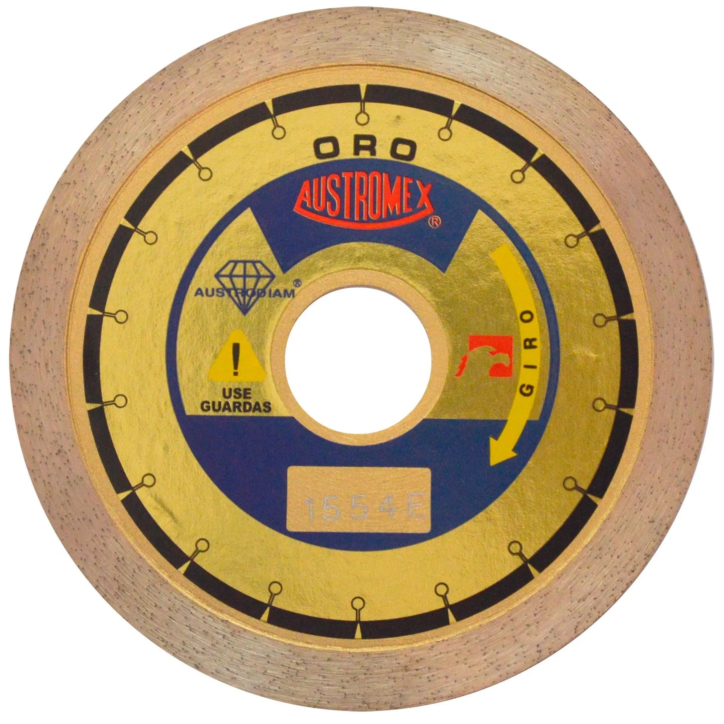 1 Disco de diamante tipo DDRC de 100 x 1.6 x 22.23 mm DORADO Austrodiam (OPORTUNIDAD) - Austrodiam