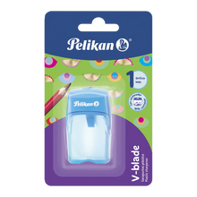 Sacapuntas de Plástico Pelikan Depósito 1 Orificio Elegir Color Azul - Pelikan - vista lateral