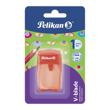 Sacapuntas de Plástico Pelikan Depósito 1 Orificio Elegir Color Rojo - Pelikan - vista lateral