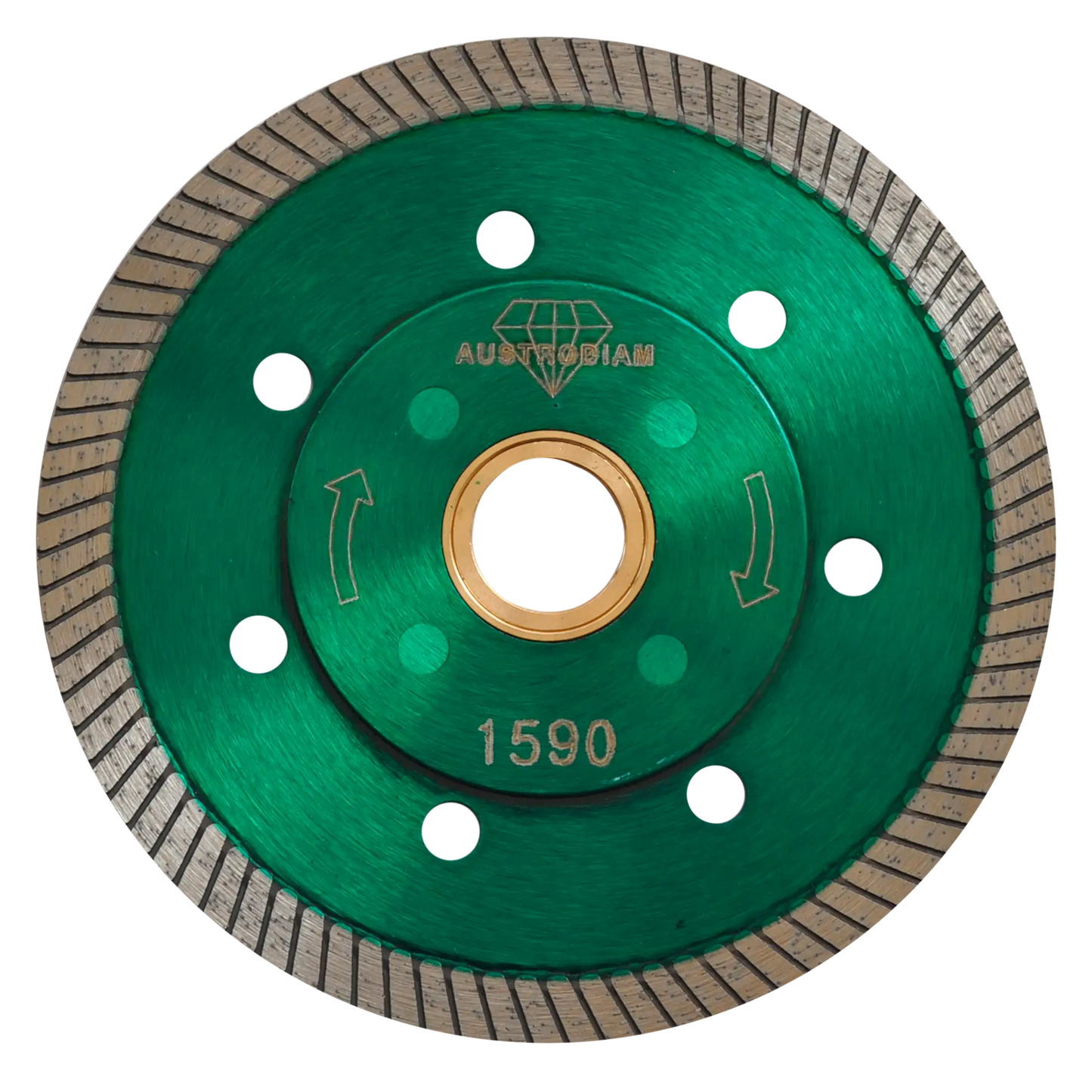 1 Disco de diamante tipo D.D.T. de 100 x 1 x 22.2 mm VERDE PLATA Austrodiam (OPORTUNIDAD) - Austrodiam