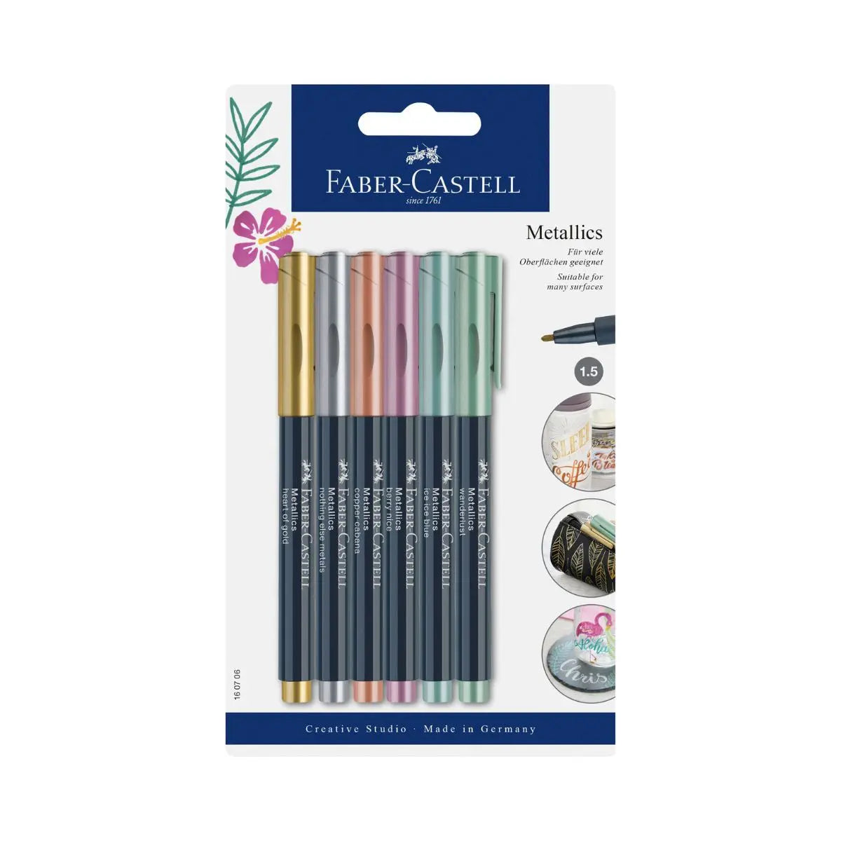 Marcadores Metalicos Faber Castell Punto Fino 6 Pz - Faber Castell - uso