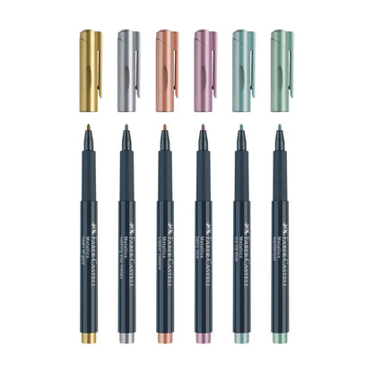 Marcadores Metalicos Faber Castell Punto Fino 6 Pz - Faber Castell - uso