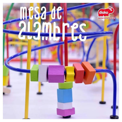 MESA CON ALAMBRES GDE. - Diako - uso
