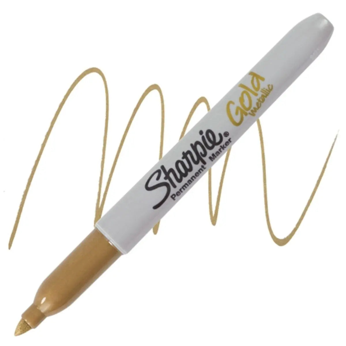 Marcadores Permanentes Sharpie Metálico Oro 12 Piezas - Sharpie - vista lateral