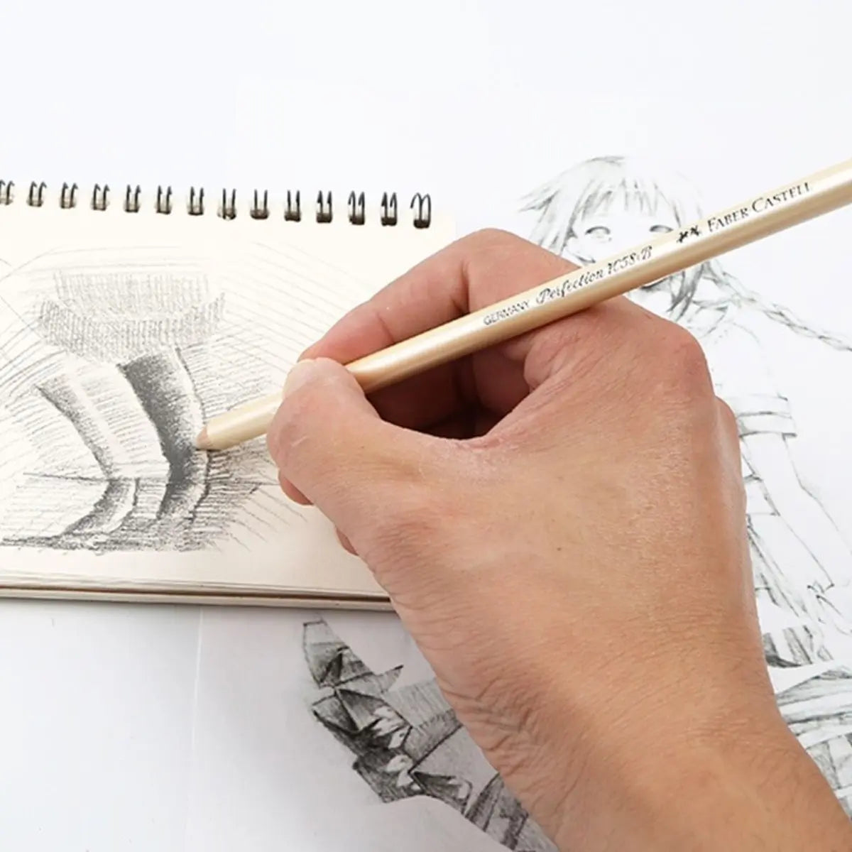 Gomas Borracha Tinta Tipo Lápiz Blanca Faber Castell 3 Pz - Faber Castell - accesorios