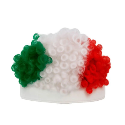 Peluca Rizos For Promotional Tricolor Mexico - For Promotional